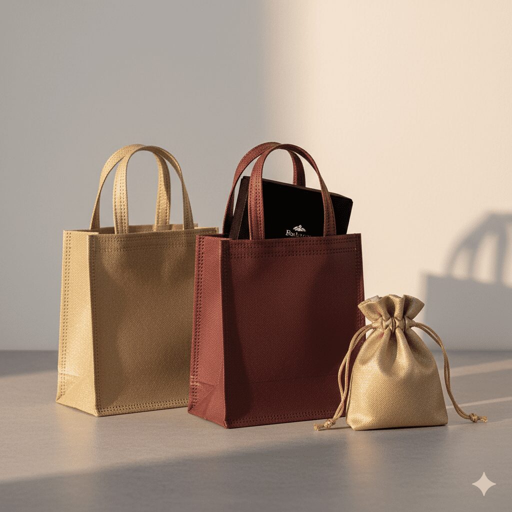 Gemini Generated Image eufy9deufy9deufy | LVP Propack | Eco-Friendly Non-Woven Bag Manufacturer India | Sustainable Packaging. Smarter Brands. | End-to-end Custom Printing & Eco-Friendly Packaging Solutions