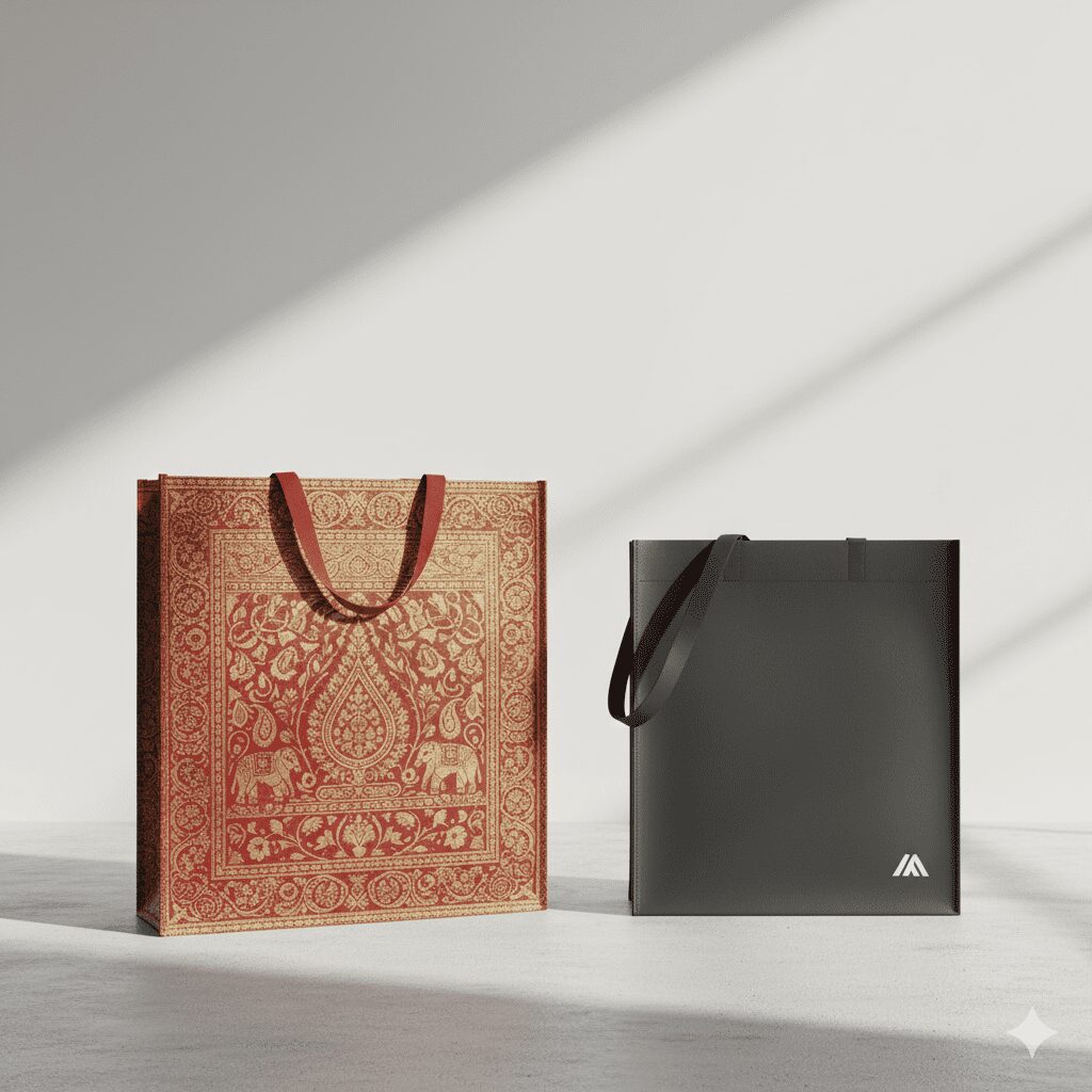 Gemini Generated Image npkolznpkolznpko | LVP Propack | Eco-Friendly Non-Woven Bag Manufacturer India | Sustainable Packaging. Smarter Brands. | End-to-end Custom Printing & Eco-Friendly Packaging Solutions